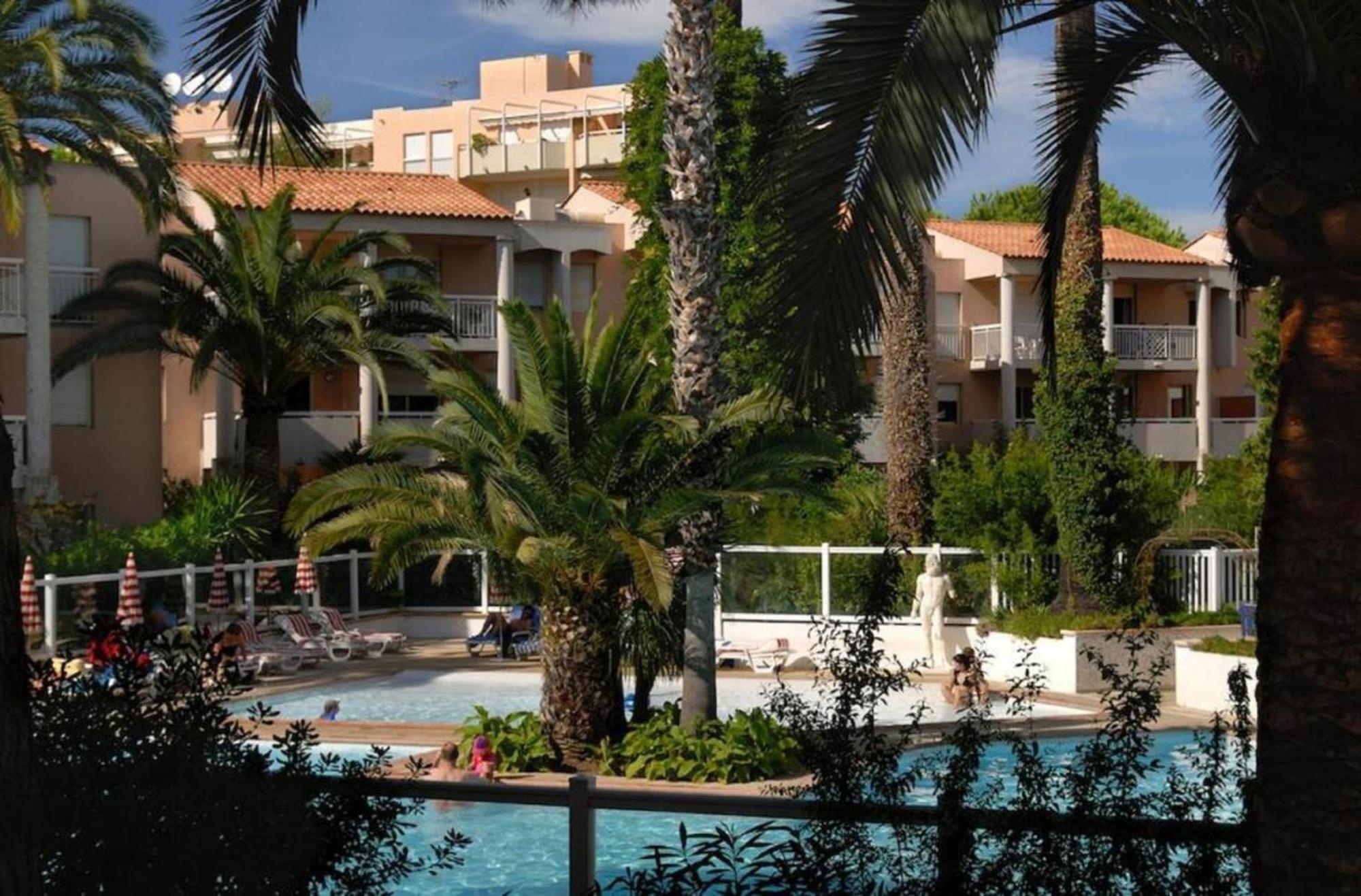 Appartement Accueillant A Golfe Juan 30 M² Piscine Exterior foto